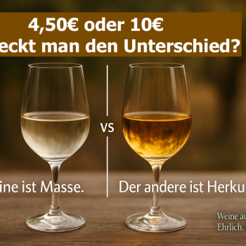 Was unterscheidet einen Wein für 4,50 € vom Discounter von einem Wein für 10 € von einem österreichischen Familienwinzer?